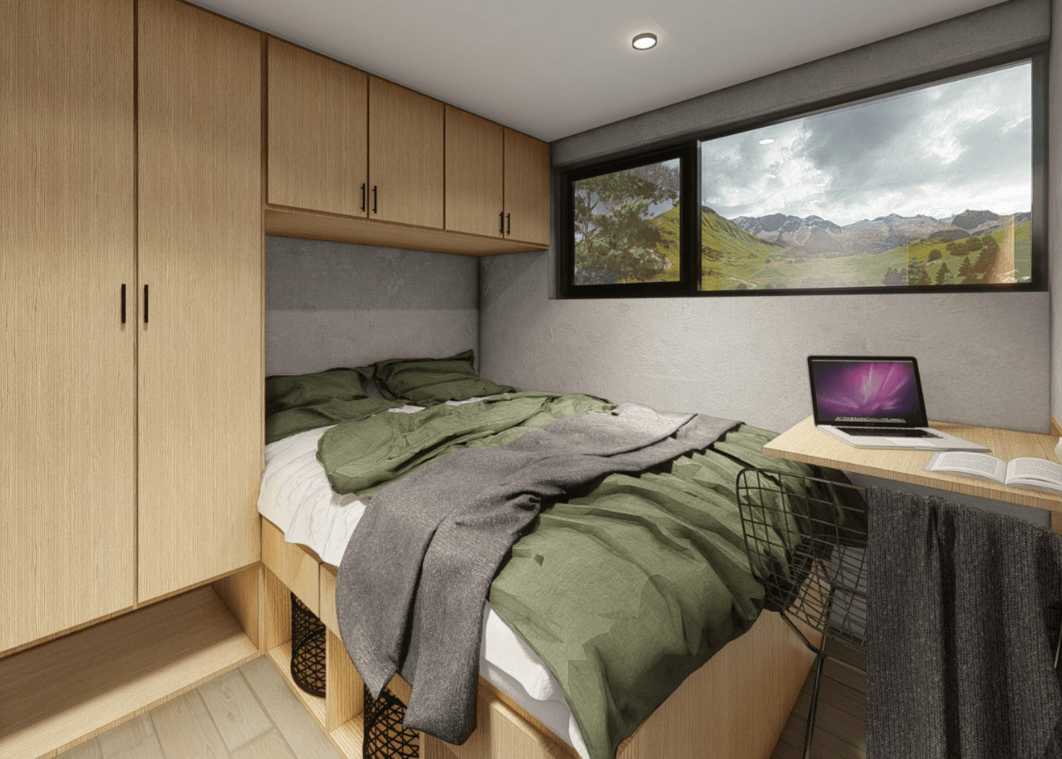 shayes LARA tiny homes with downstairs bedroom