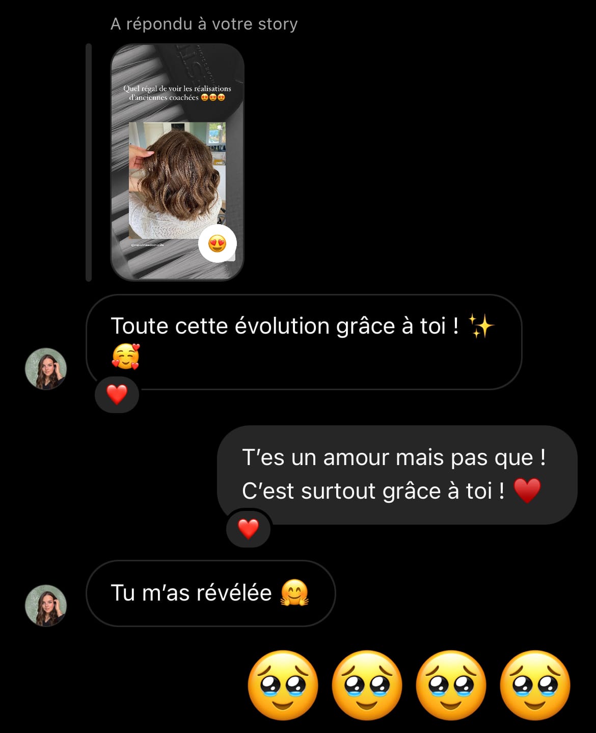 « Tu m'as révélée »