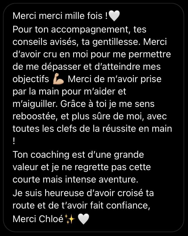 « Plus sûre de moi »