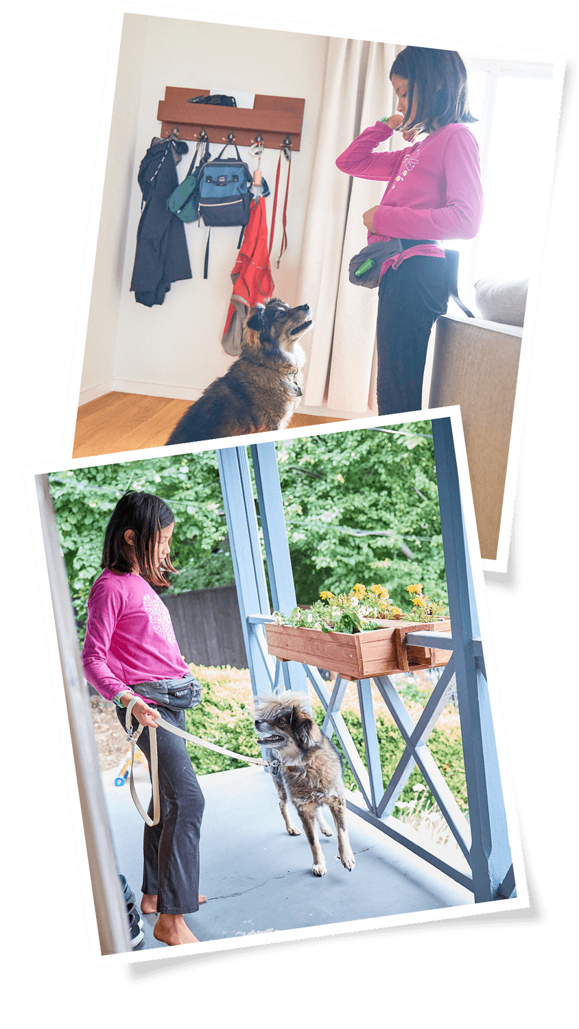 Carys enjoys time with her dog outdoors, building empathy, responsibility, and practical life skills that strengthen childhood confidence and executive function.