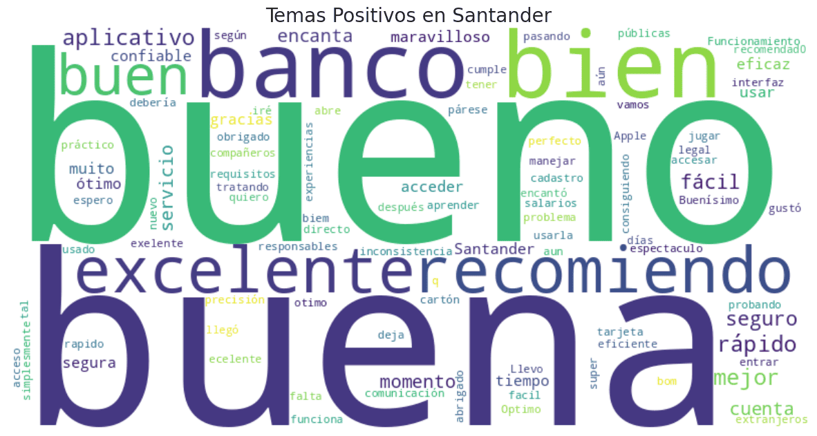Opiniones positivas de Santander