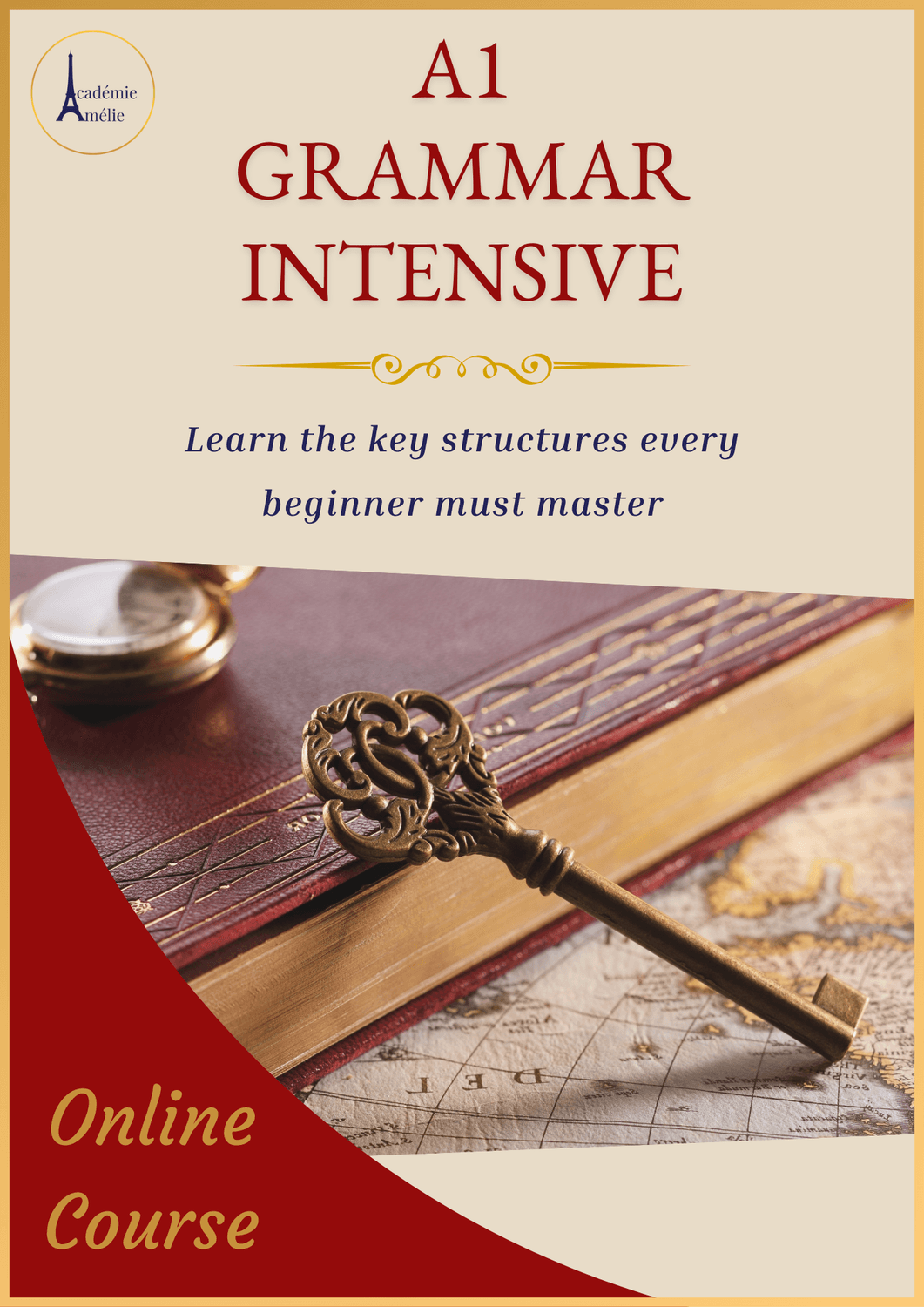 Picture of the online French course "A1 Prestige"