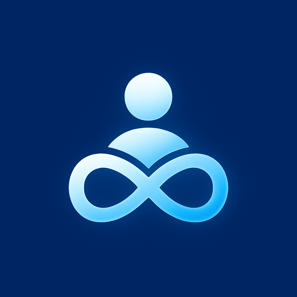 Logo lumineux de la formule Assistant Pro IA d’Augmain, pour automatiser la gestion