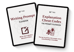 Writing Prompt Playbook and Explanation Prompt Playbook by James Moore of Communicate Moore