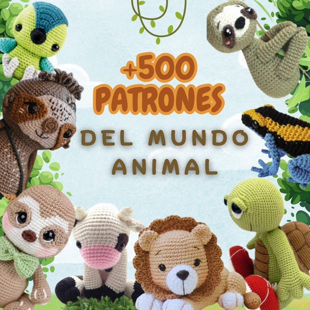Pack Selvático Amigurumis de Animales de la Selva