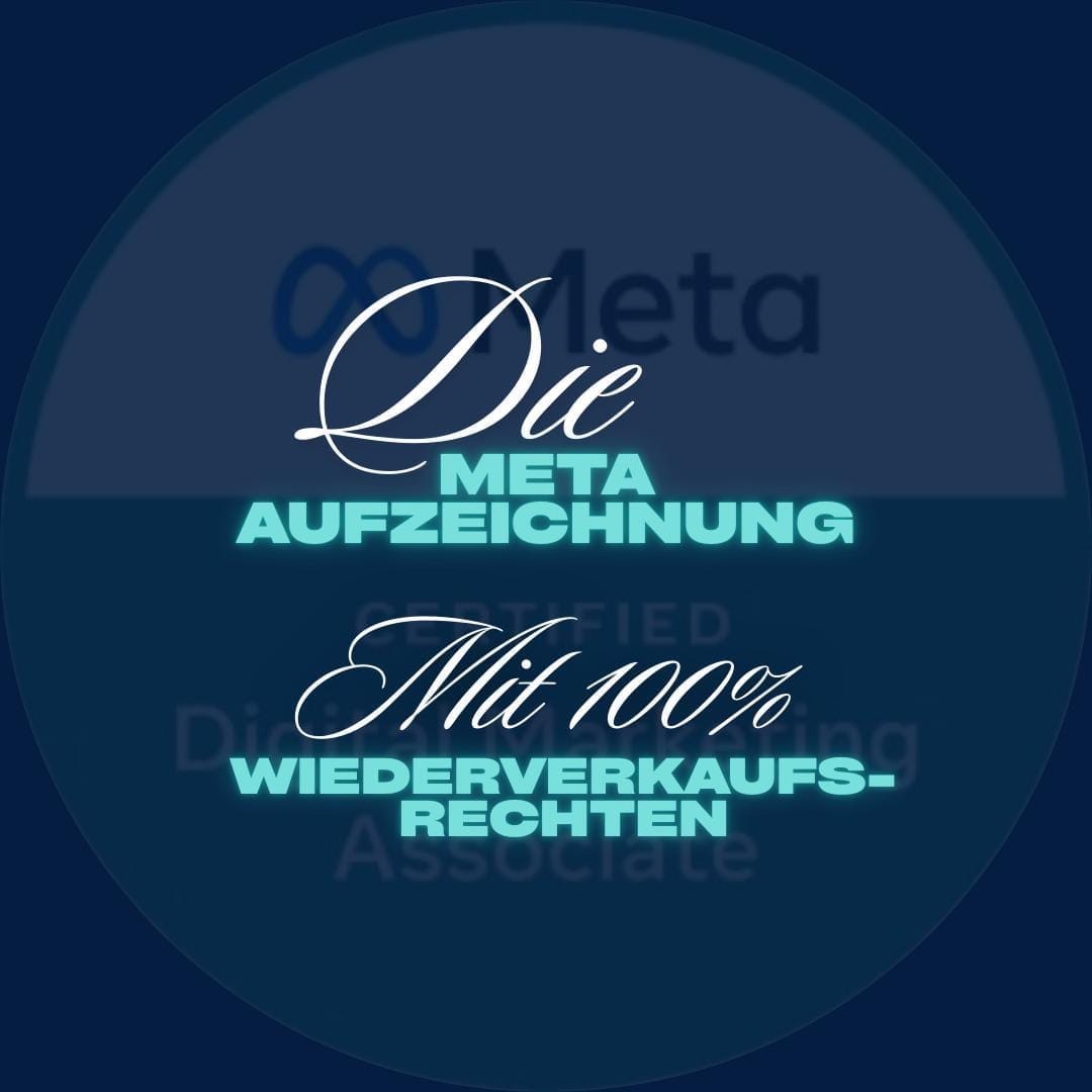 META UPDATE - 100% Weiterverkaufsrechte