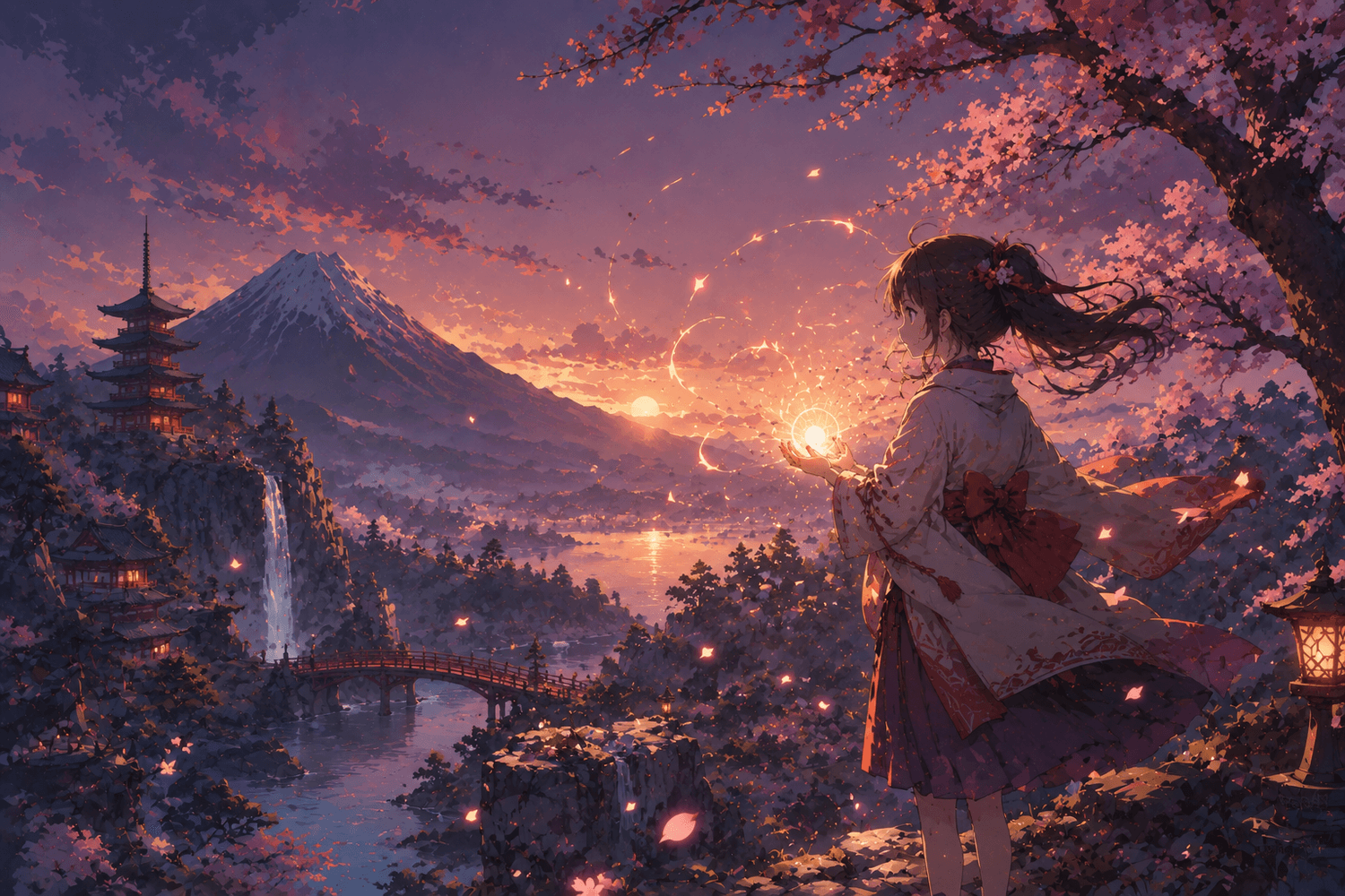 Fille kimono