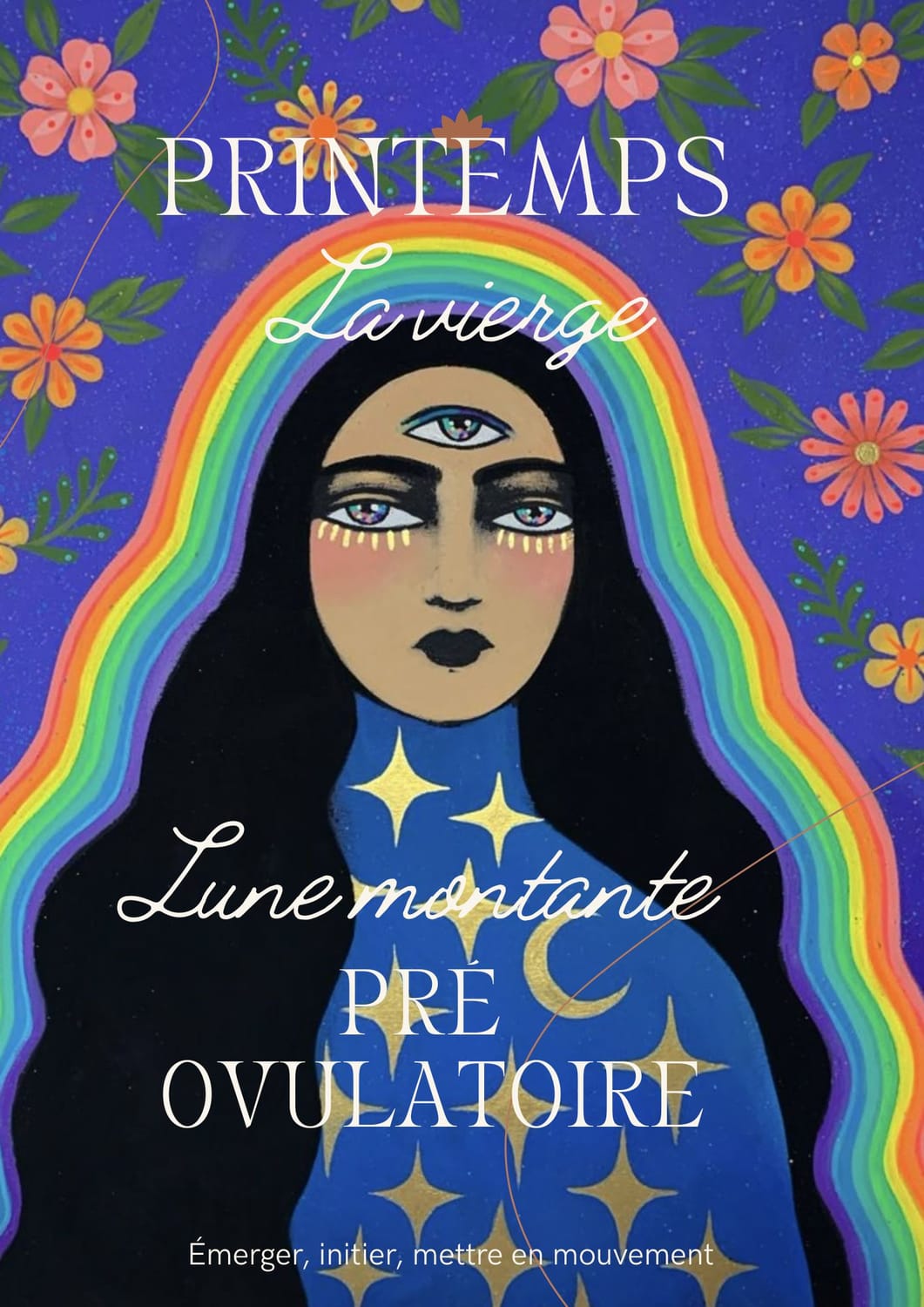Illustration du printemps, la Vierge