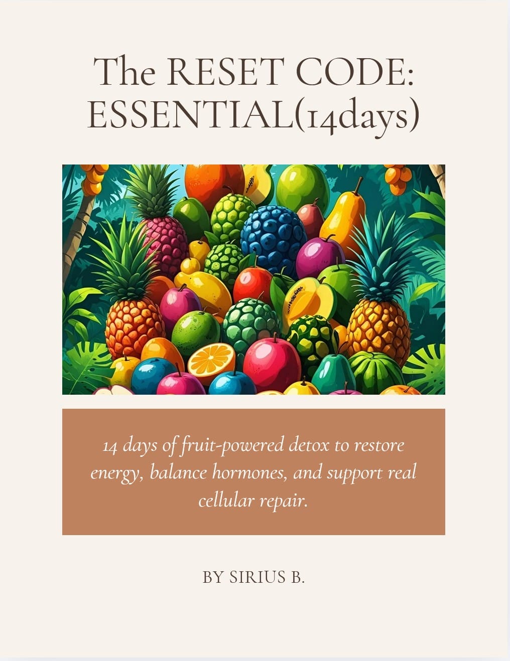 The RESET CODE: Essential (14 Days) Cover
