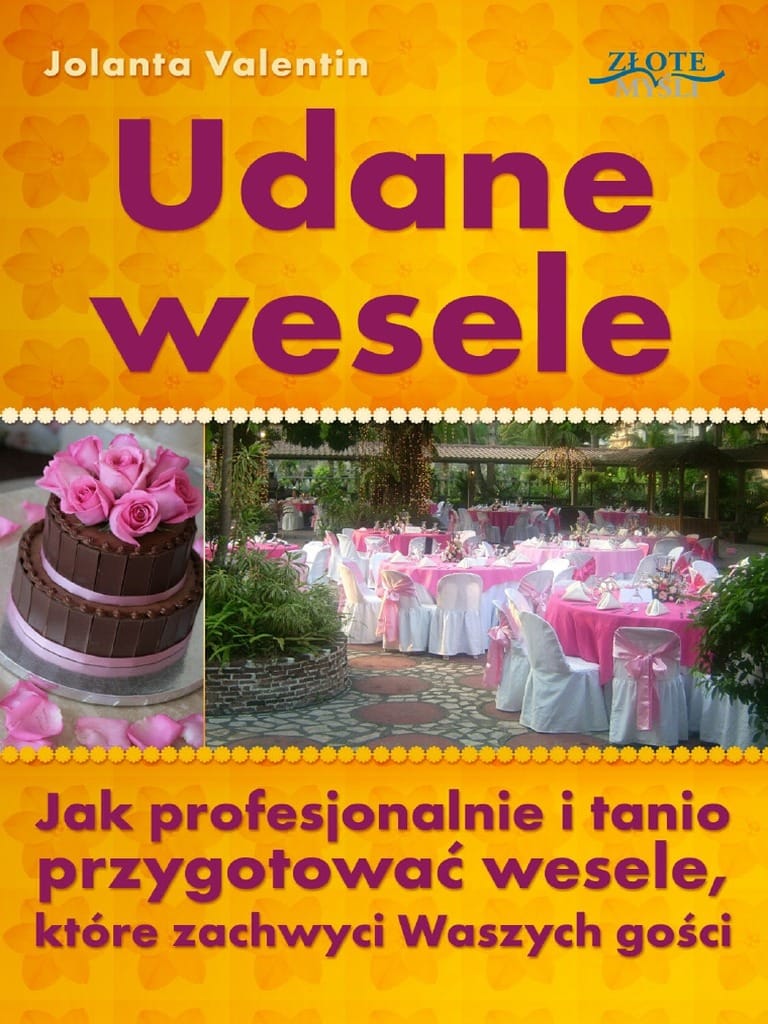 Udane wesele okładka książki