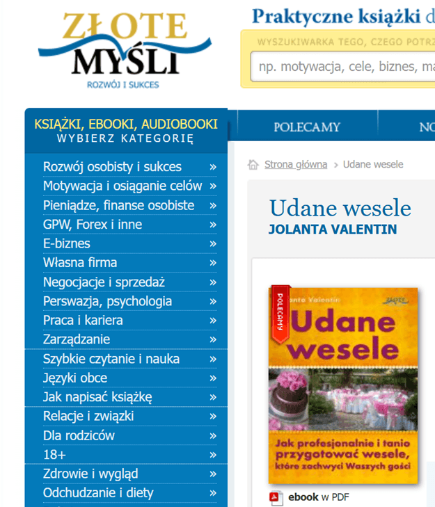 Kup Udane wesele w Złotych Myślach