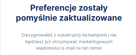 Podgląd fragmentu strony preferencje zostały zaktualizowane