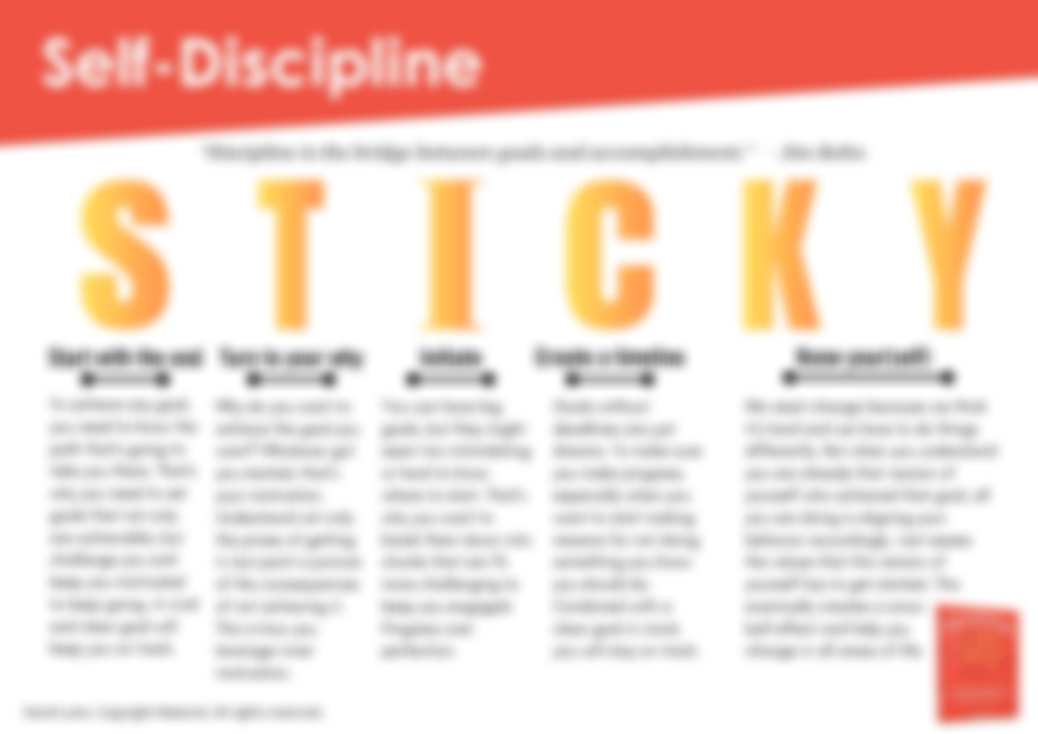 STICKY Framework Cheat sheet