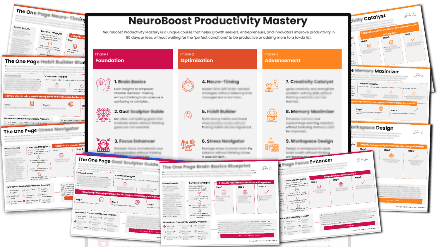 10 ONE-PAGE CHEAT SHEETS FOR THE 10-WEEK TRAINING