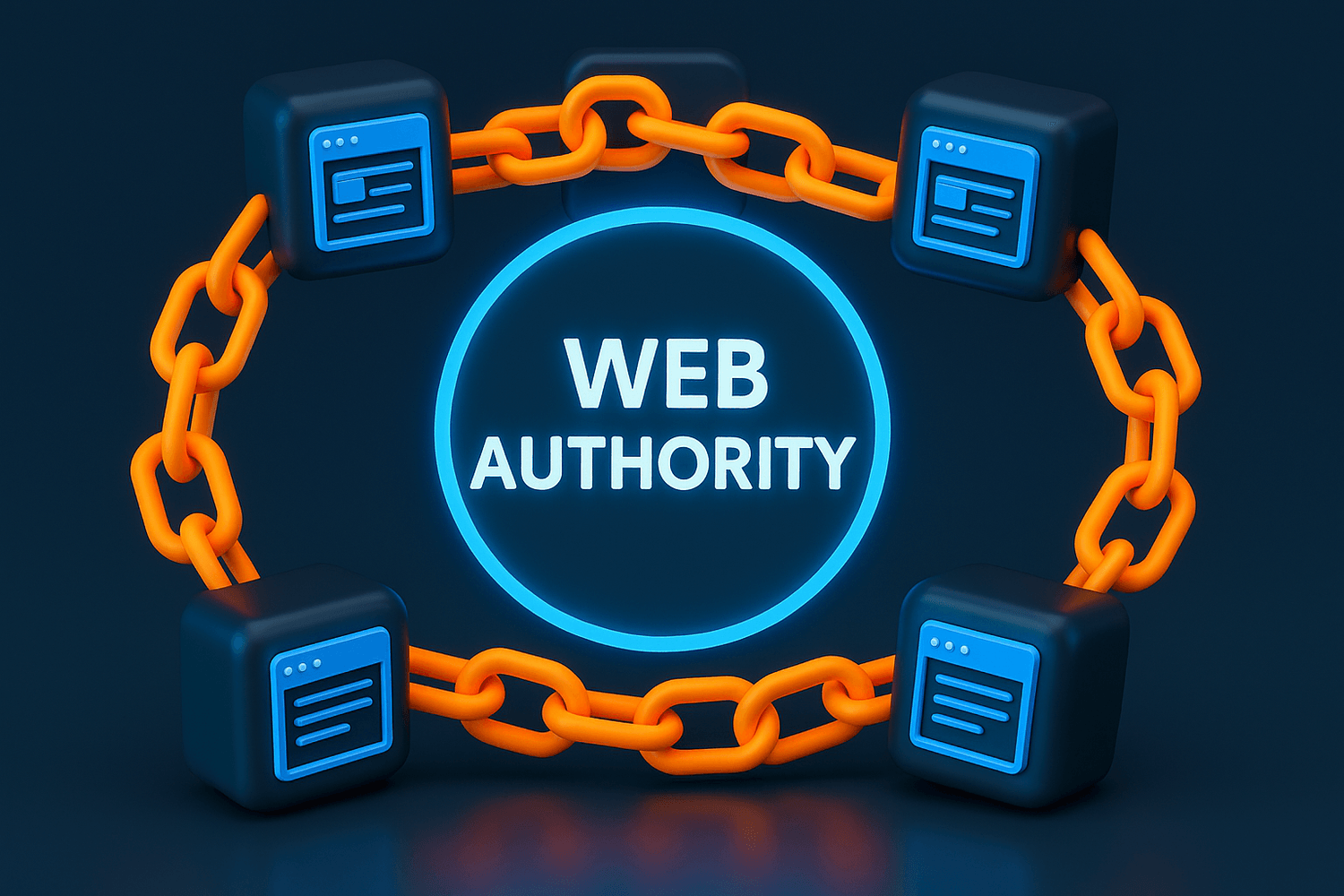 Representación visual de enlaces externos que aumentan la autoridad web.