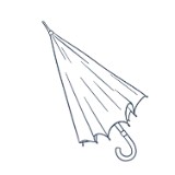 Parapluie, illustration Poppins Gestion