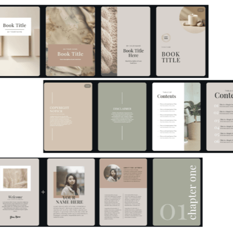 96-Page E-Book Template – Earthy Tone