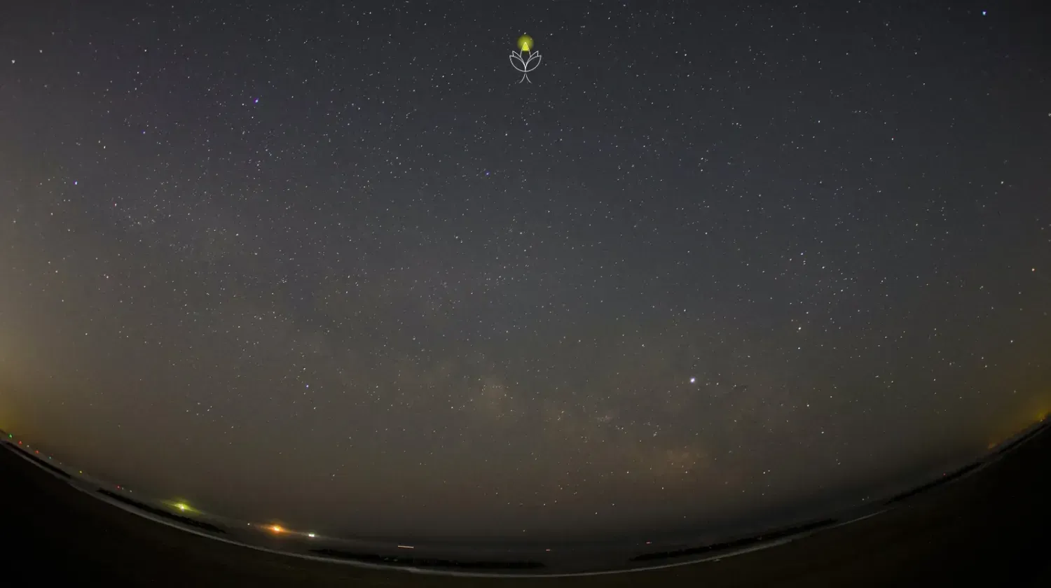 Night sky full of stars with a motivational reminder that success doesn’t happen overnight – inspirational wallpaper.