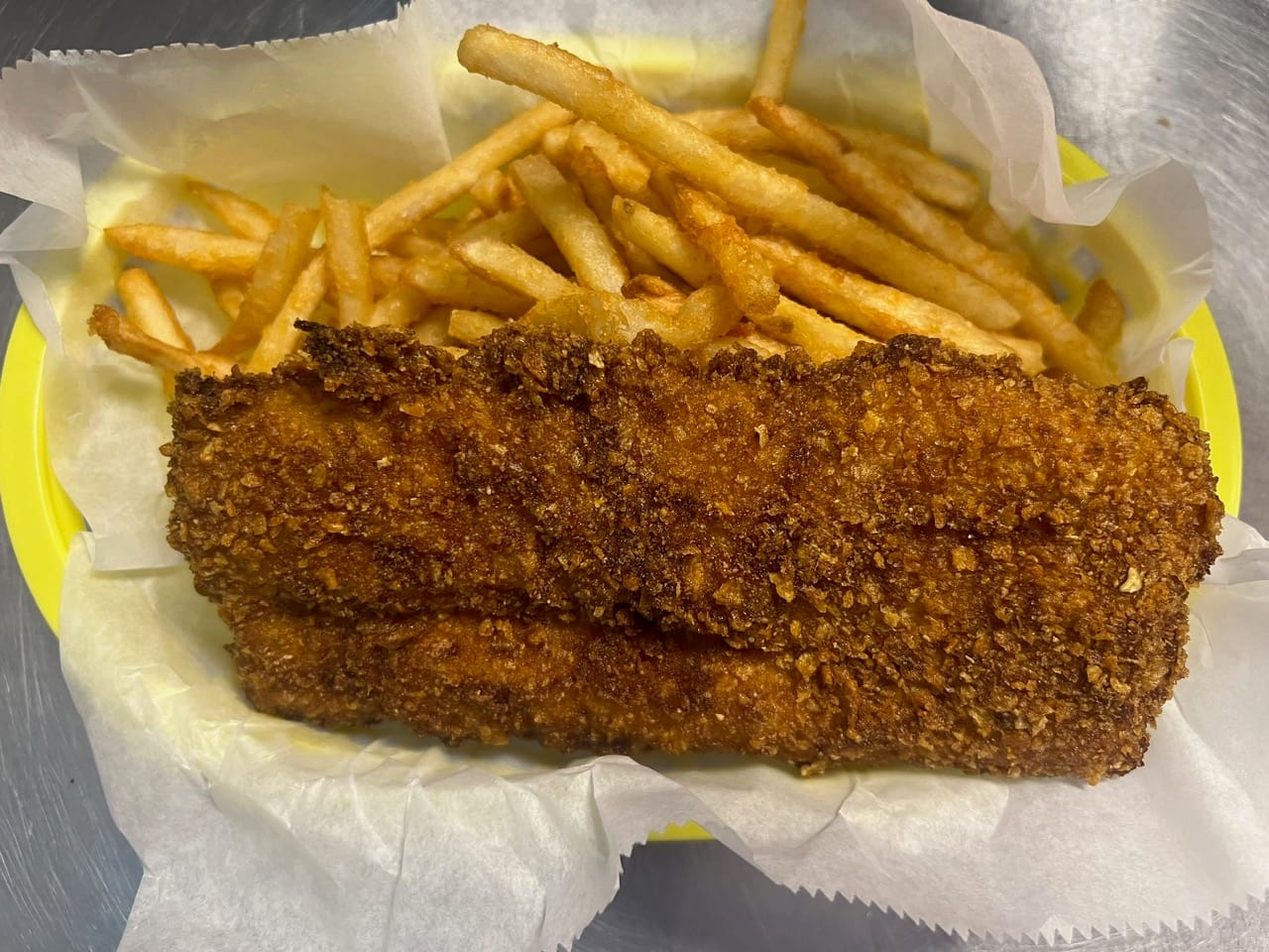 Crunchy Fried Cod Basket
