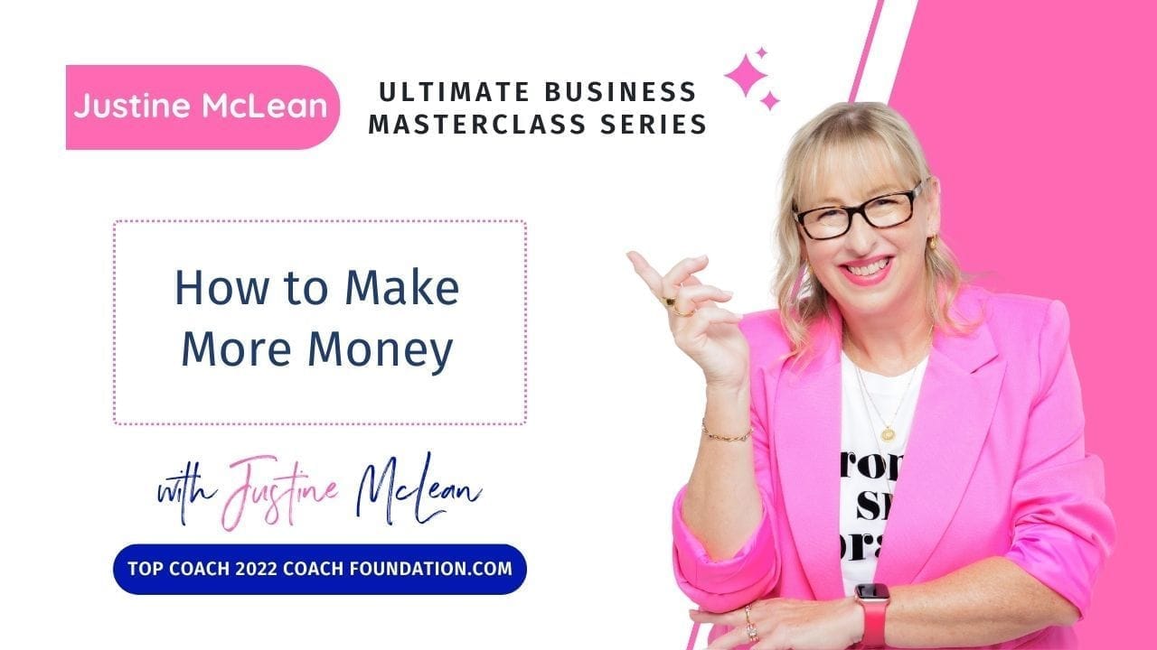 thumbnail image with text and a photo of a woman with long blond hair wearing glasses and a bright pink jacket, on a pink background, pointing at the text	
