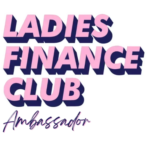 Logo of the Ladies Finance Club for which Justine McLean is an Ambassador	