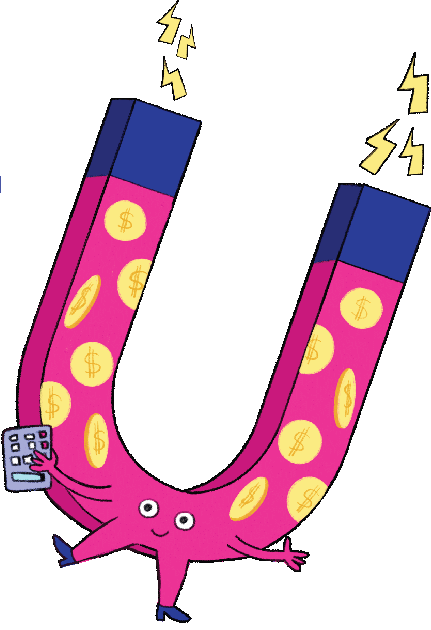 Logo of the online program, Business Money Magnet hosted by Justine McLean