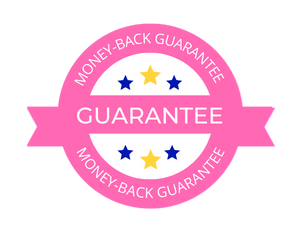 Money back guarantee badge for The Business Money Formula program hosted by Justine McLean	