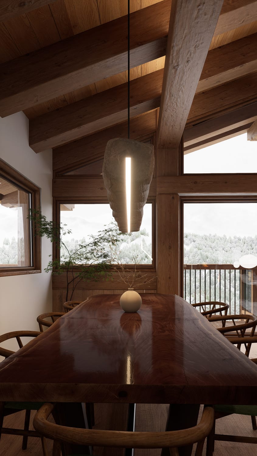 Table en bois massif
