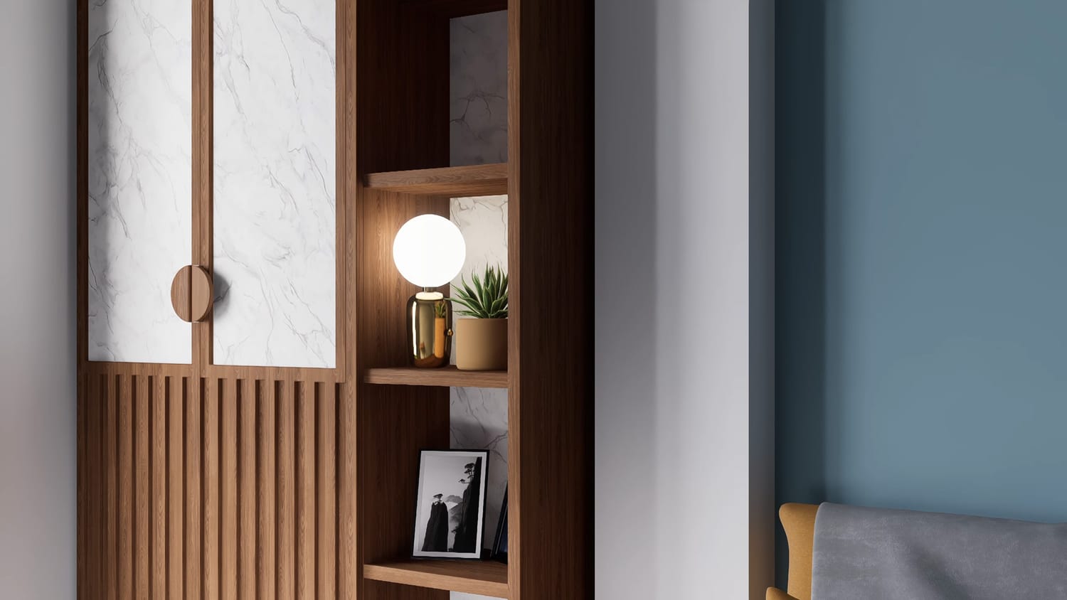 Armoire vue de 3/4