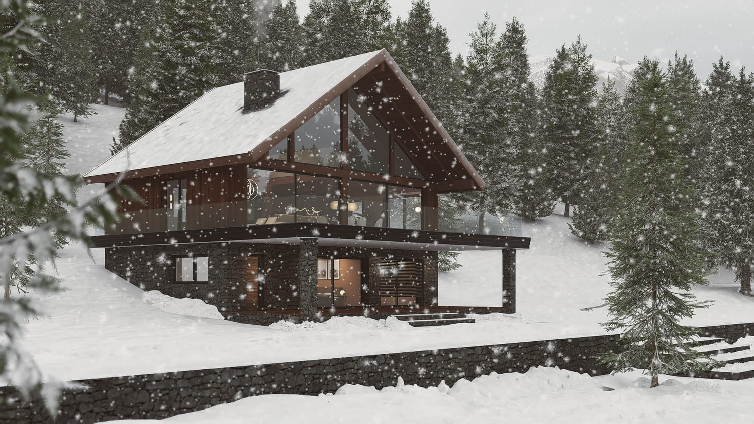 Chalet Alpin Exterieur