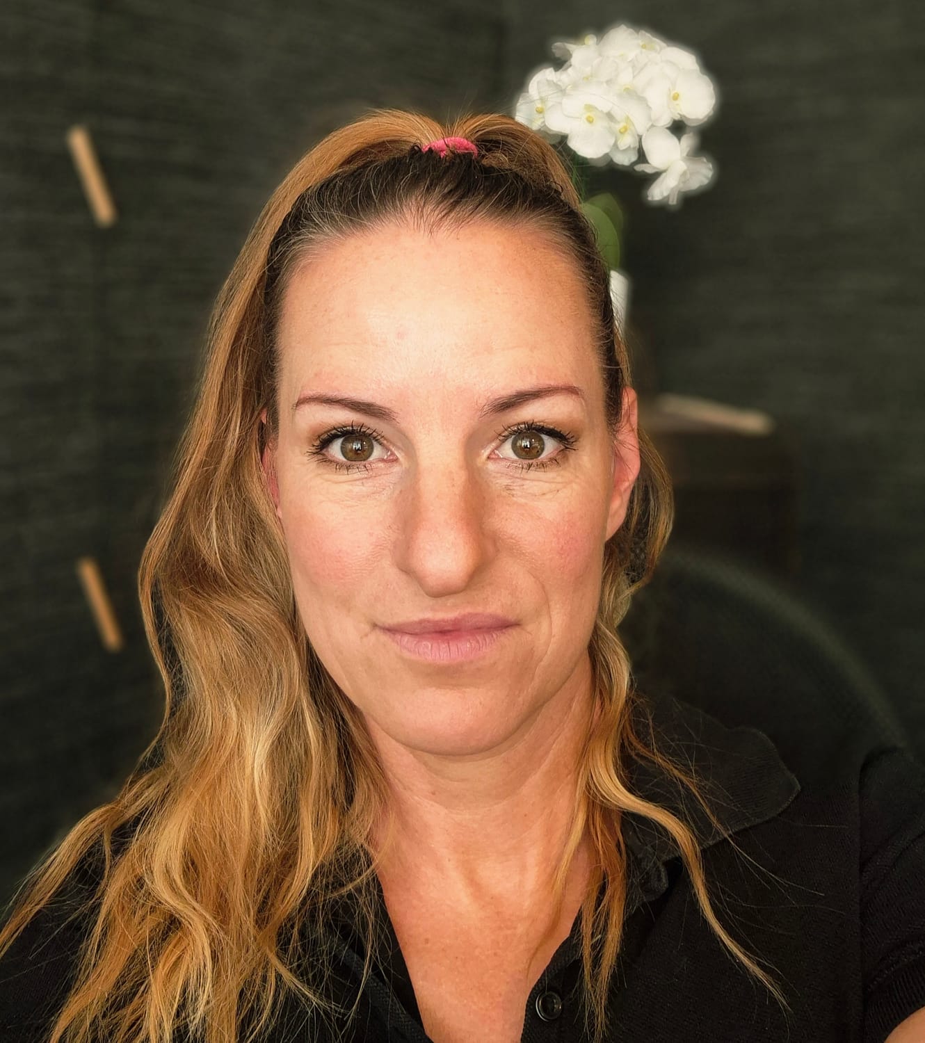 smiling fitness coach portrait woman