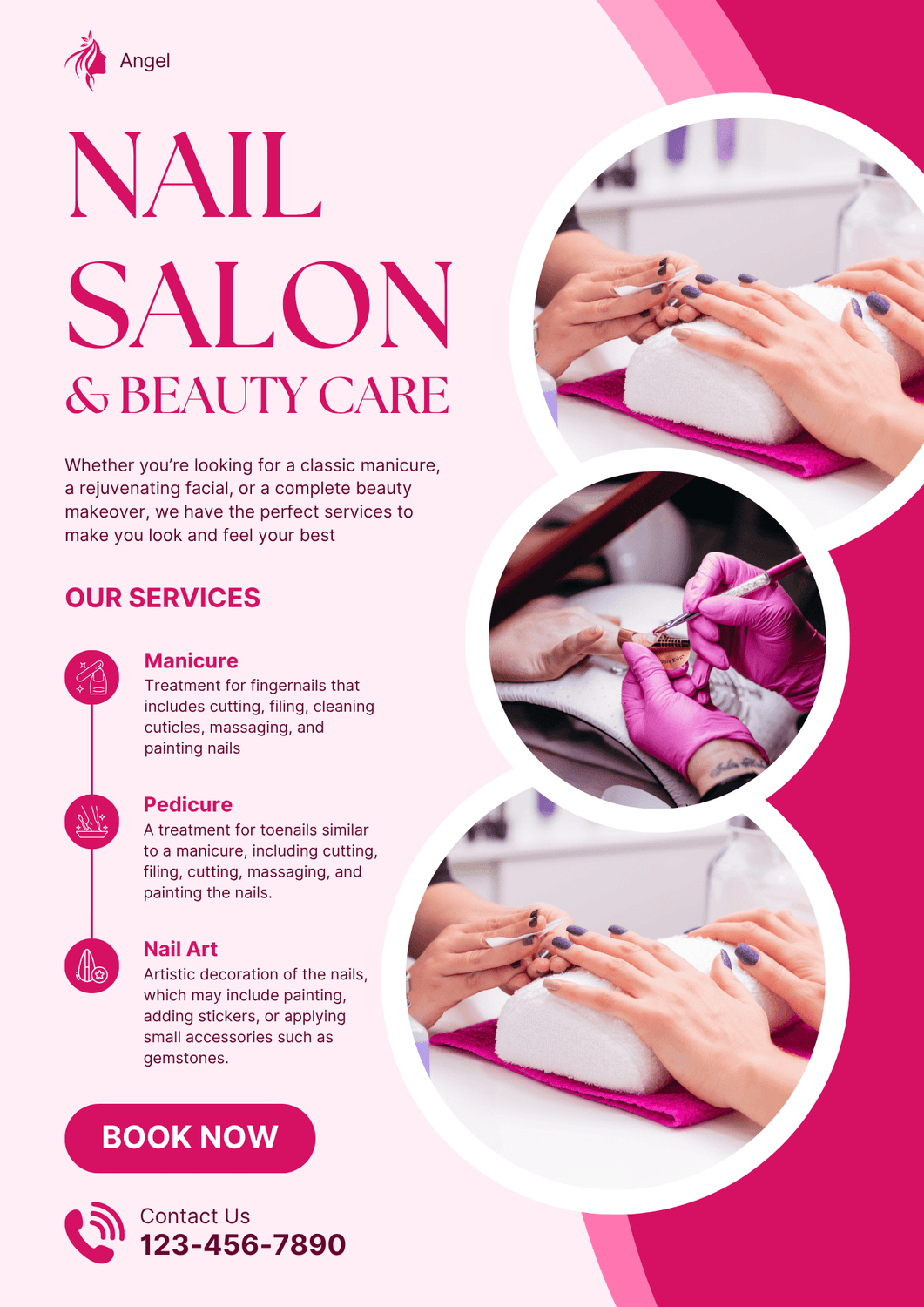 Modern Nail Salon and Beauty Care Flyer_by Solcreative Agency