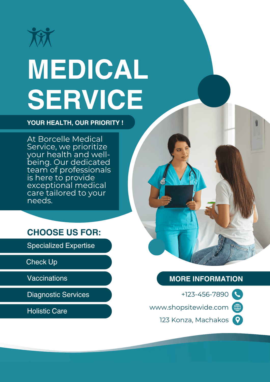 Modern Medical Service Flyer_by Solcreative Agency