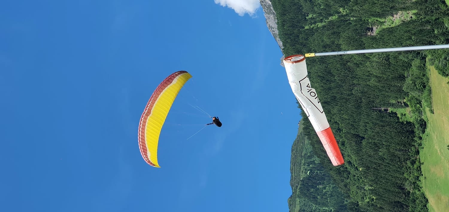 Markus Kleinert fliegt Gleitschirm