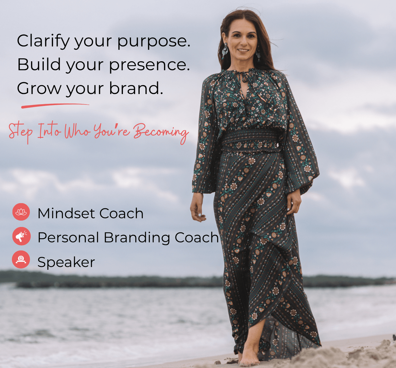 Dora Nikols, mindset coach, personal brand coach and speaker helping women find their purpose and build their personal brand.