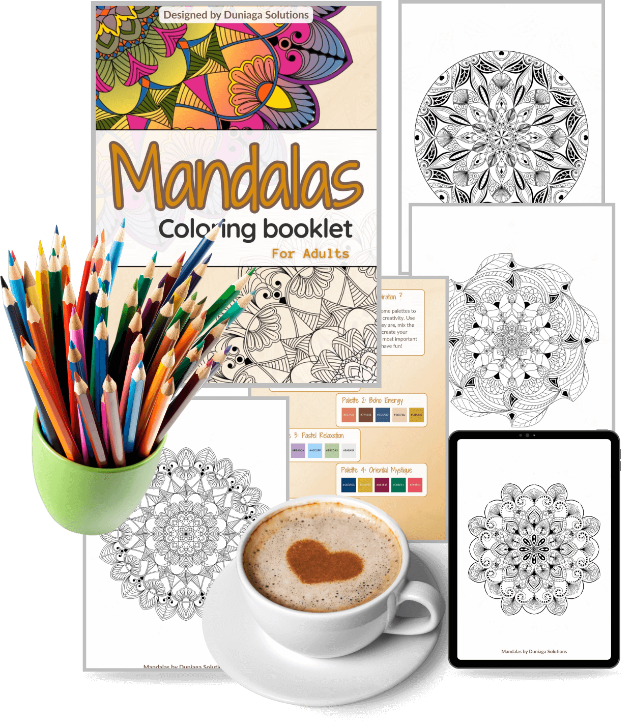 Mandala Booklet Mockup