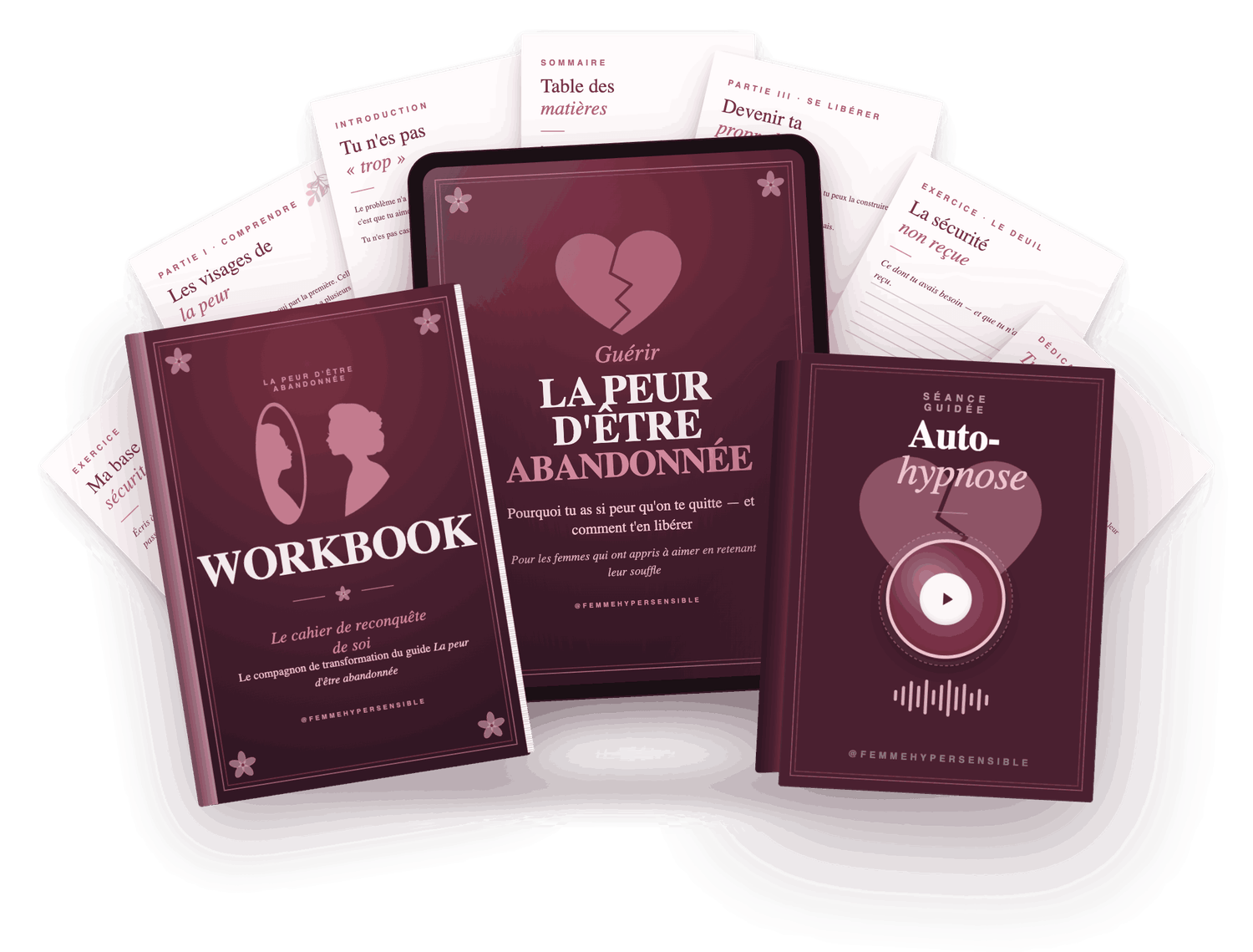 Pack La Peur d'Être Abandonnée — e-book, workbook et autohypnose