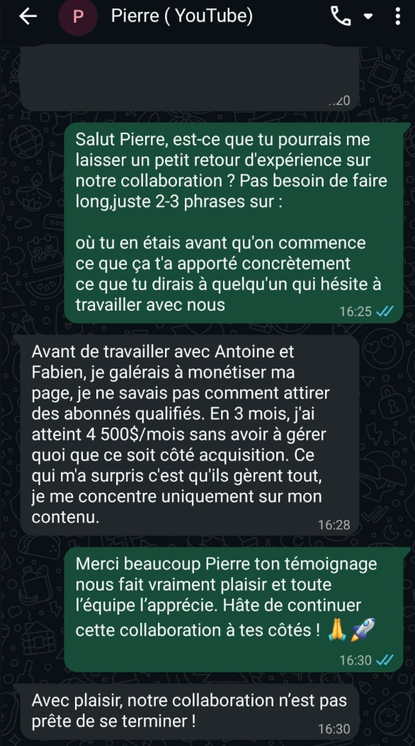 Témoignage Pierre