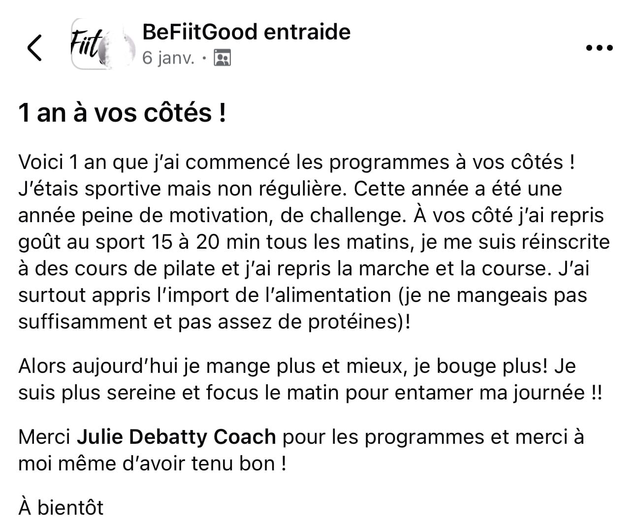 Avis BeFiitGood