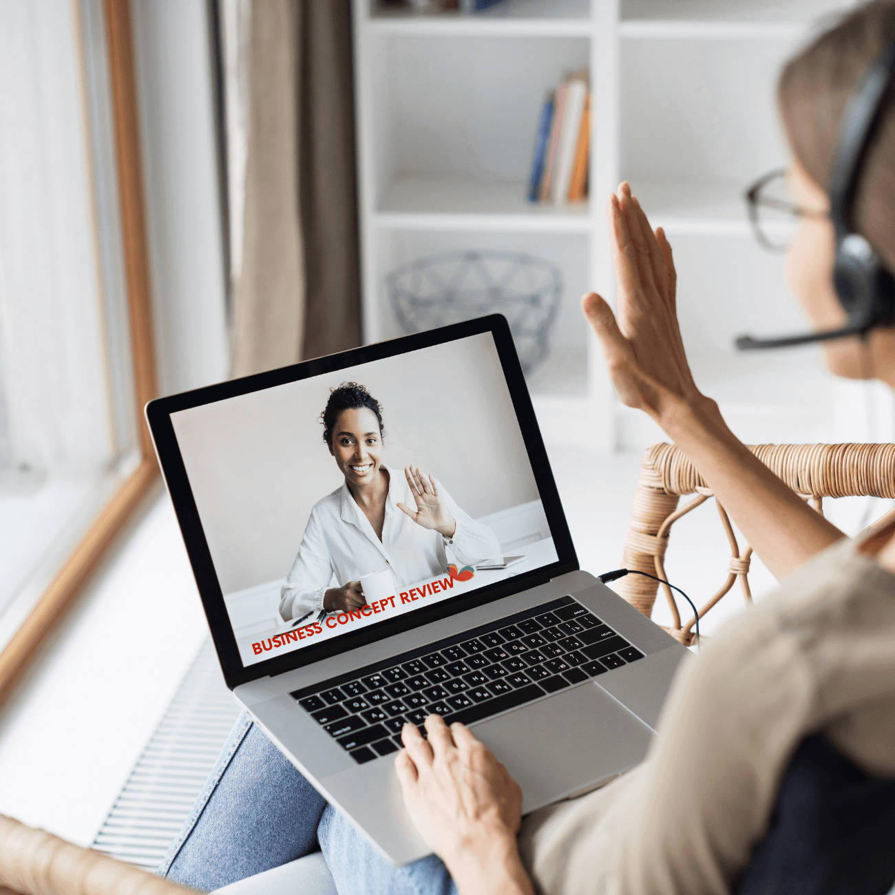 Entrepreneur reviewing a business concept before launch