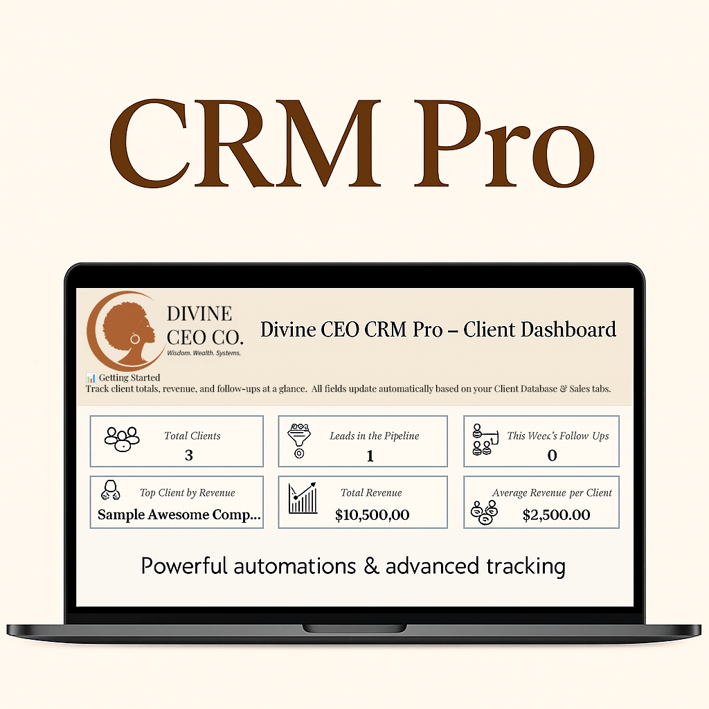 CRM Pro – Structure for Your Sacred Business