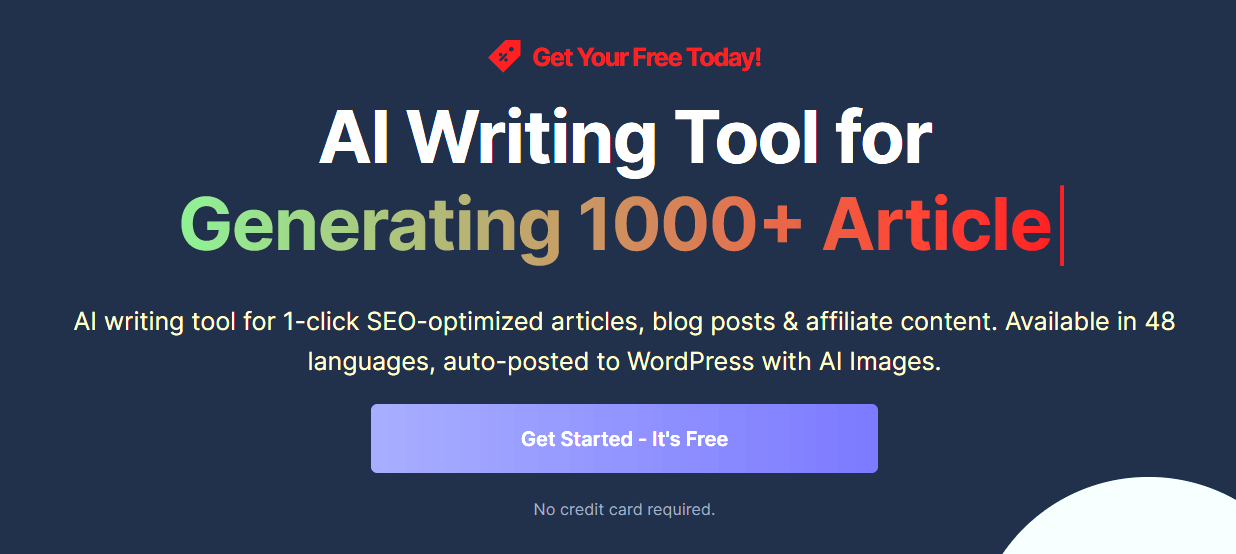 Write SEO Articles in 1-Click-banner