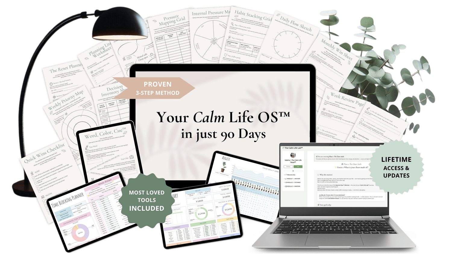 Digital product ideas including planners, journals, trackers, cards, to resell as your own