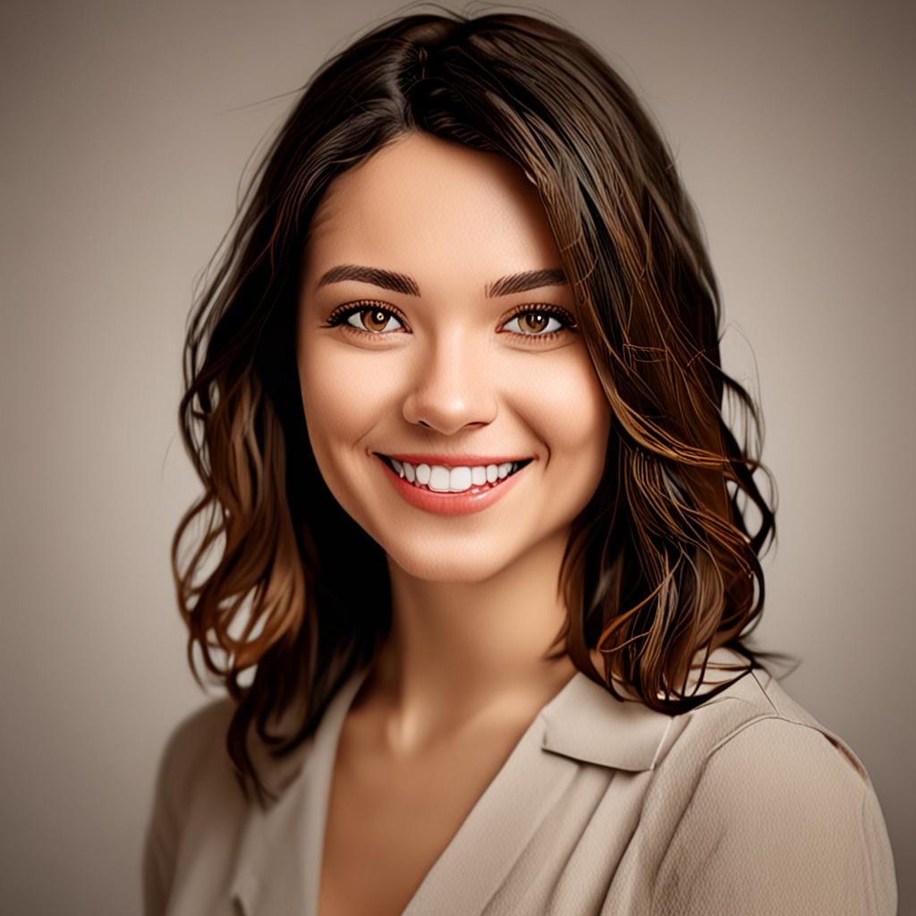 smiling woman portrait