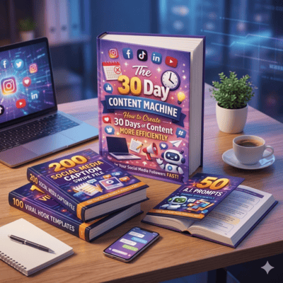 30 Day Content Machine - How to create 30 days of social content in under 30 minutes.