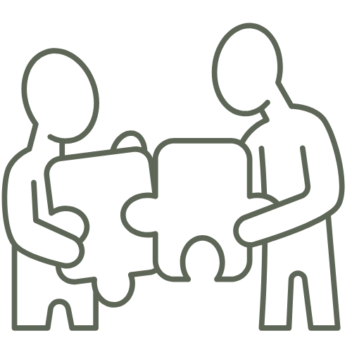 Illustration of coaching session representing certified professional development and personal coaching support.