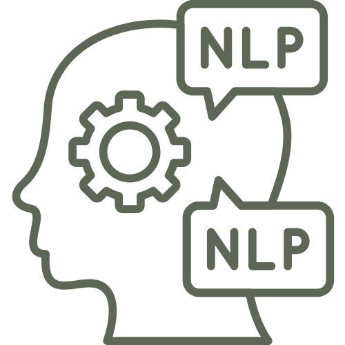 Icon representing certified NLP and EFT practitioner using mind-body tools for stress and emotional balance.