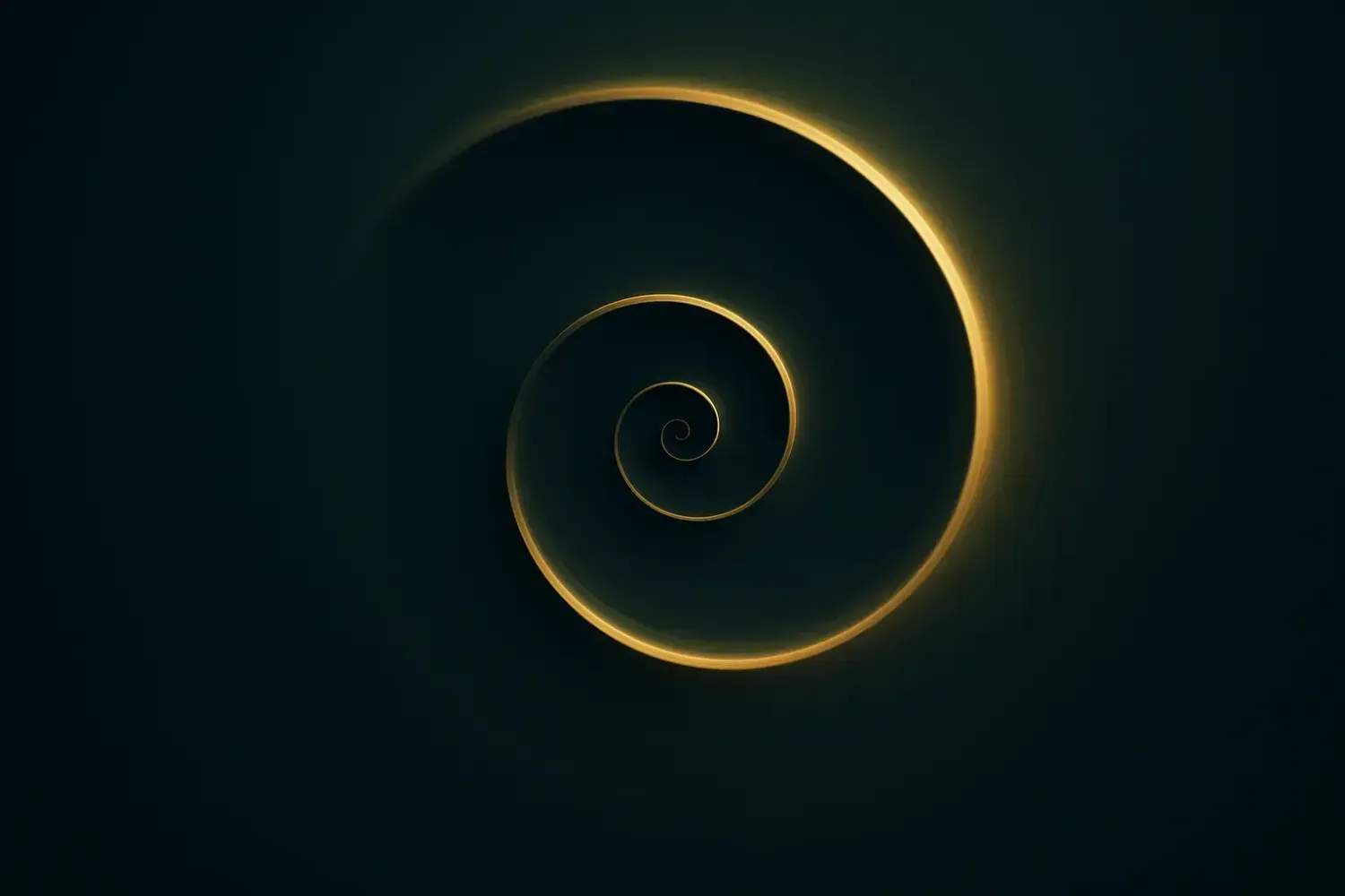 Dark green spiral gradient with golden highlights, representing clarity, reset, and subconscious transformation — Between Versions Hypnotherapy