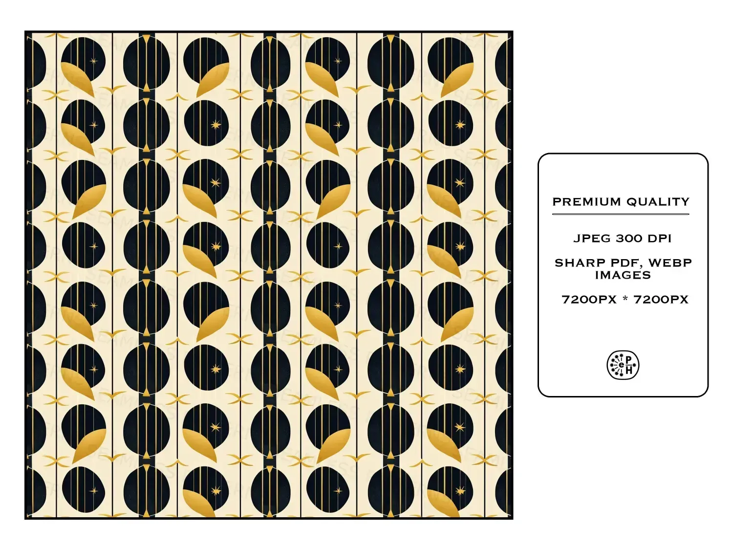 Unveil Ibiza's magic with 20 unique digital patterns\u2014dreamy moons, tribal swirls, and warm tiles. Transform your space now!