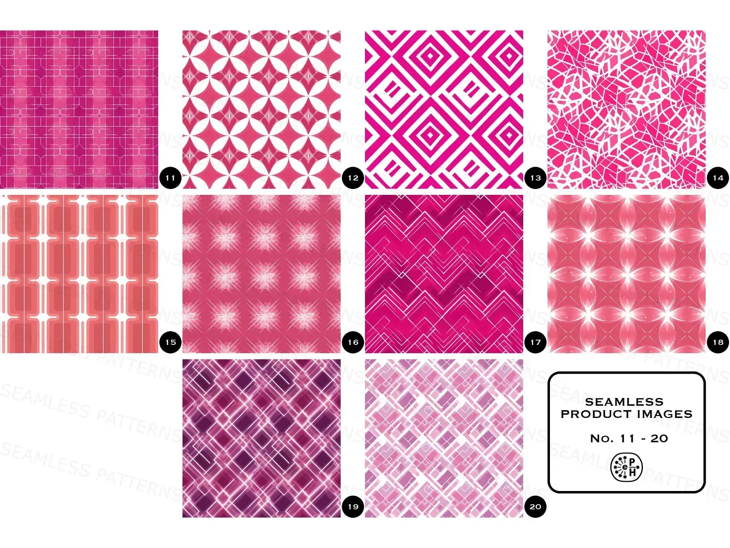 Transform your space with bold, nostalgic 60s seamless patterns! Perfect for crafting, wallpaper and distinctive wall art!
